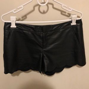 Club Monaco leather shorts